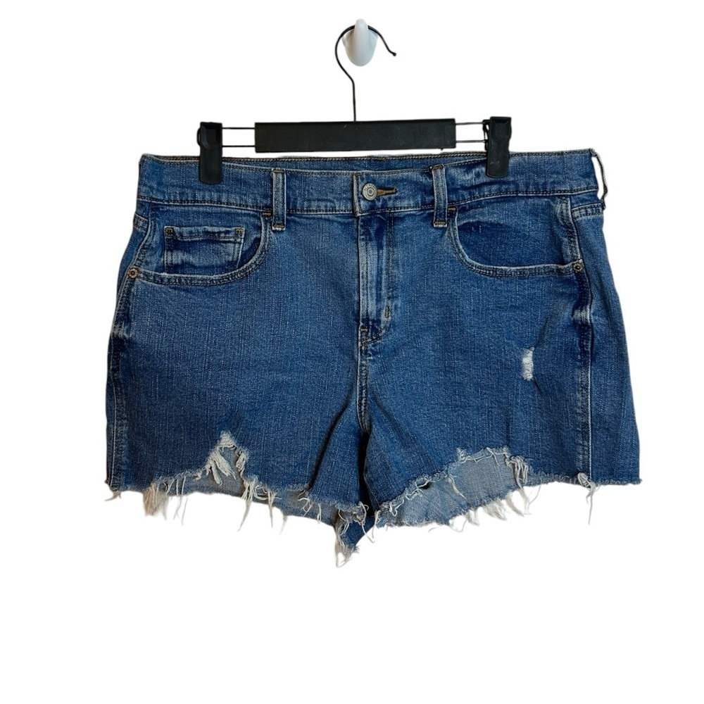 Old Navy Distressed Cut Off Denim Boyfriend Shorts
